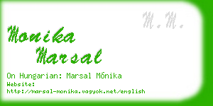 monika marsal business card
